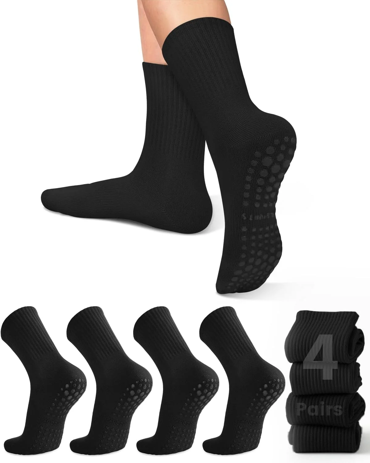 Pilates & Yoga Reversible Mockneck Sweatshirt - 4 paires de chaussettes de yoga