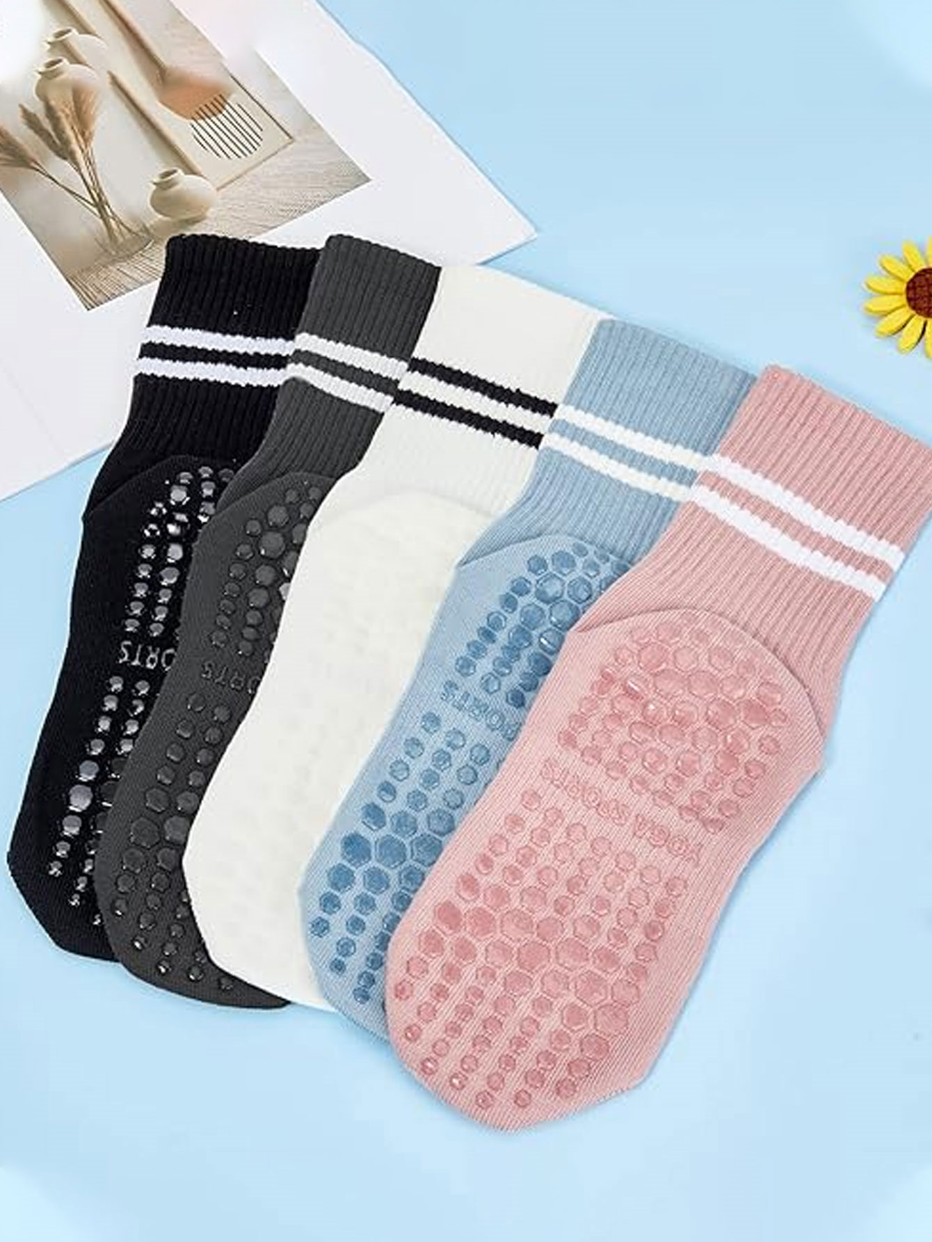 3 paires de chaussettes de yog - Pilates Yoga Sport avis et prix
