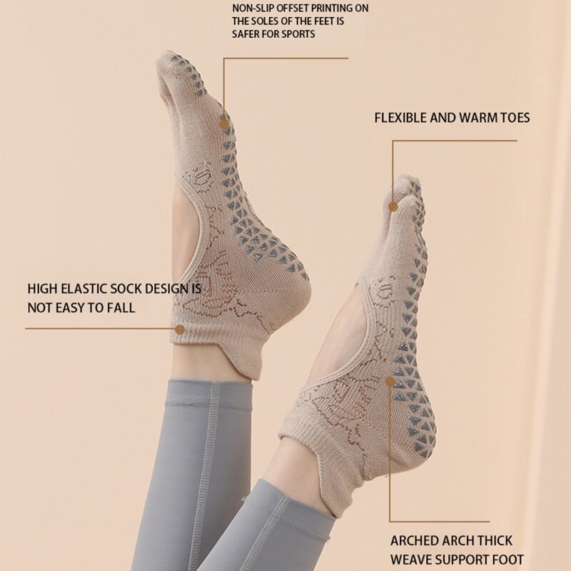Chaussettes de yoga coordonnan - Yoga Pilates Girl avis et prix