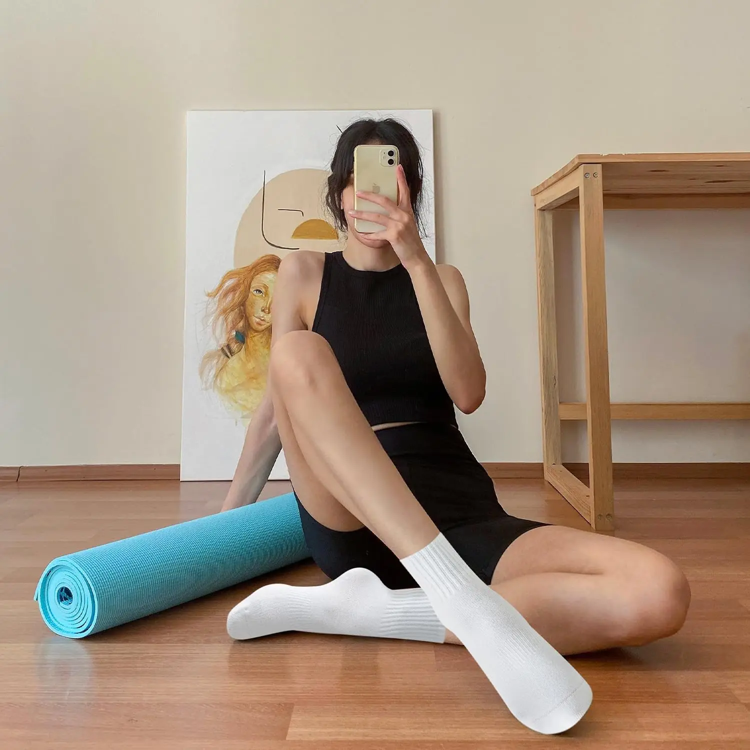 4 paires de chaussettes de yog - Pilates & Yoga Reversible Mockneck Sweatshirt avis et prix