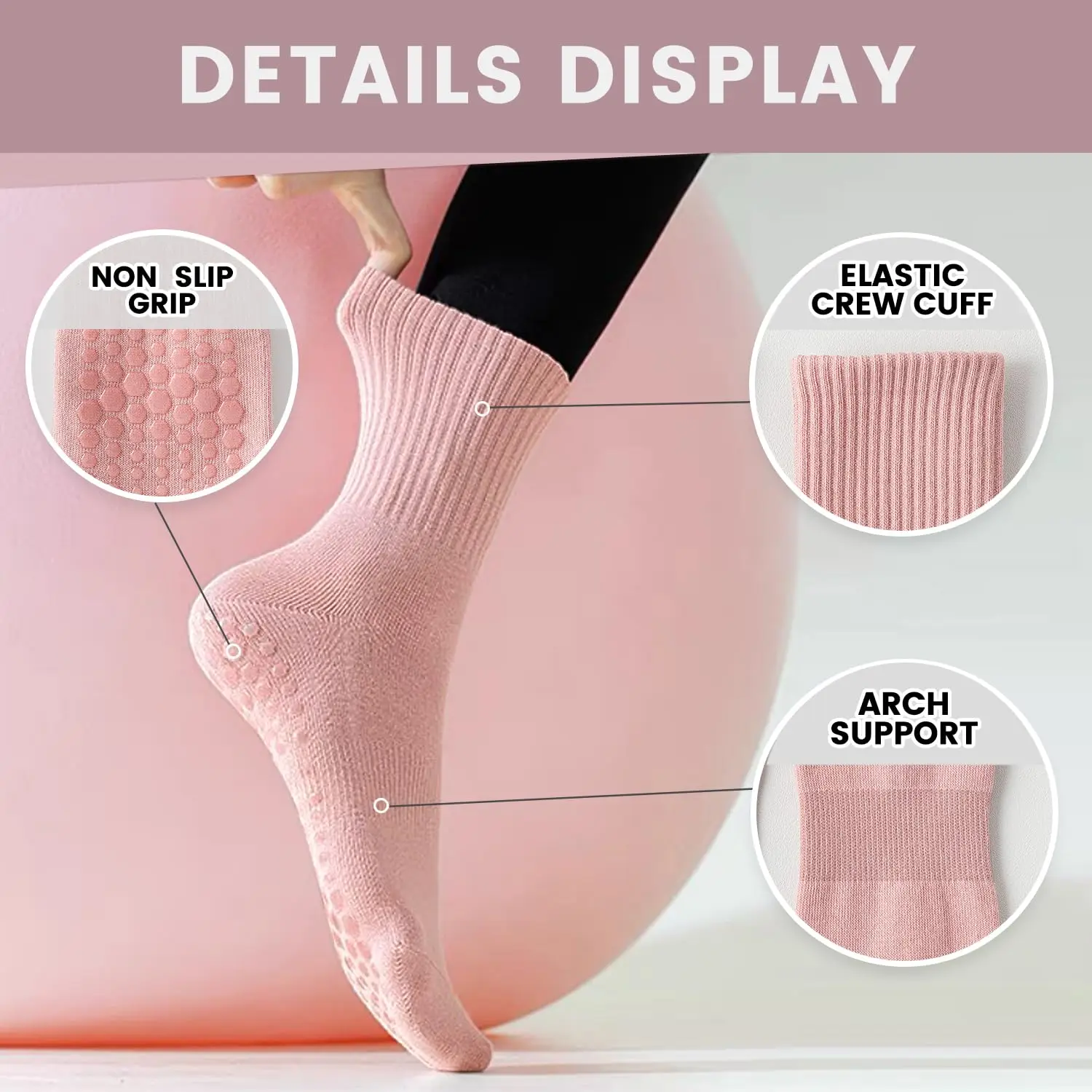 4 paires de chaussettes de yog - Pilates & Yoga Reversible Mockneck Sweatshirt avis et prix