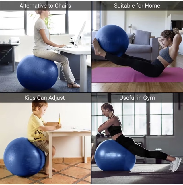 Balle de Yoga 75cm, équipement - Pilates Toning Ball avis et prix